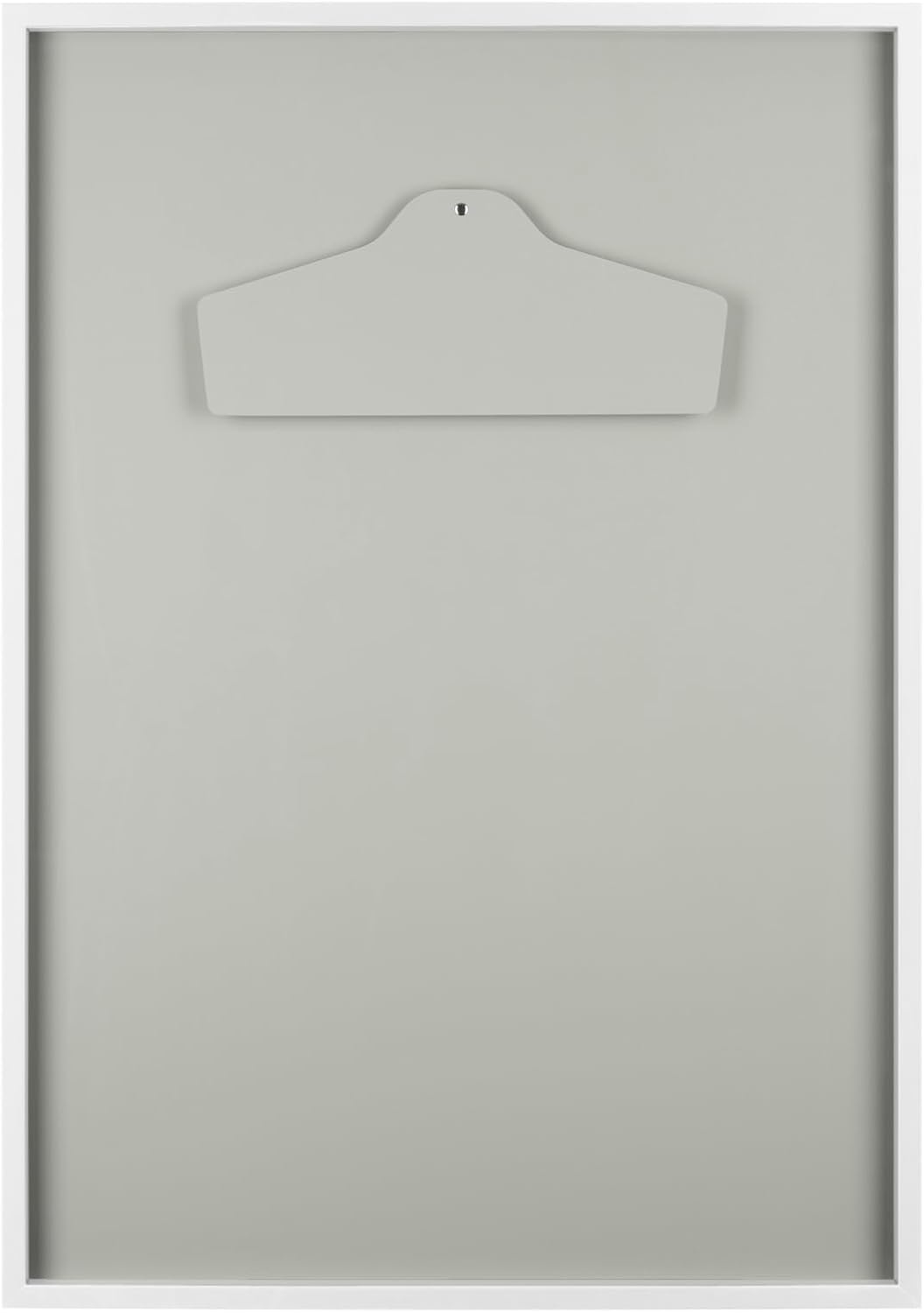Trikotrahmen Weiss 70x90 mit Passepartout Lichtgrau – 3D Objektrahmen für Fussballtrikots – Jersey F