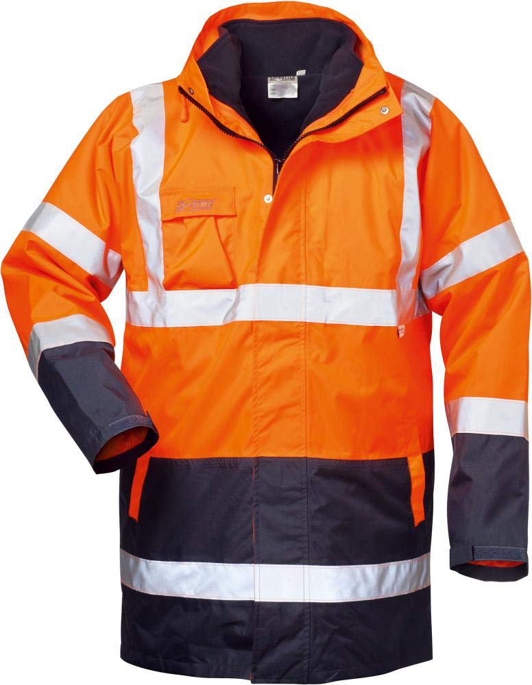 Safestyle Warnschutz-Parka "Travis", 1 Stück, Grösse M, orange/marine, 23549-M, M