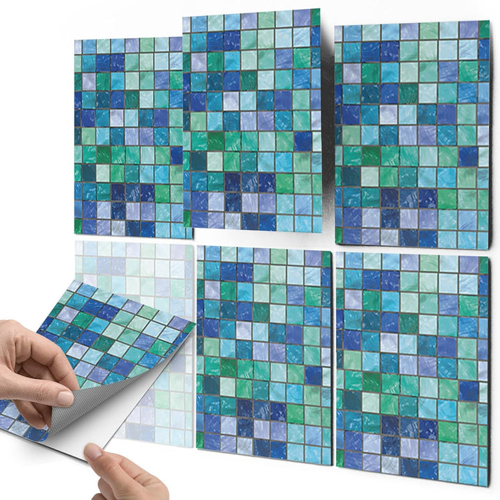 CREATISTO Mosaik Klebefliesen Stickerfliesen Fliesenfolie - Klebe Folie für Wandfliesen I Klebeflies