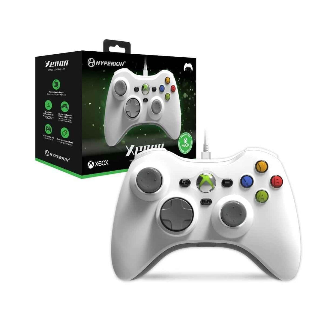 Hyperkin Xenon Wired Controller for Xbox Series X|S/Xbox One/Windows 10|11 - White Weiss, Weiss