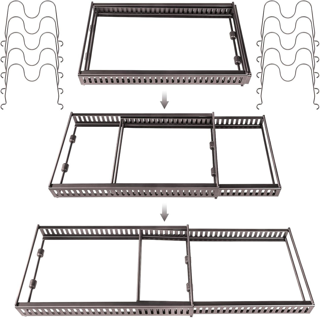 homewell Topfdeckelhalter, Abtropfgestell aus Metall für Töpfe, Pfannen und Deckel aus schwerem Meta