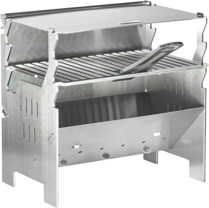 FENNEK Mini Edelstahl Deko Minigrill, Stövchen & Servierobjekt als Sammlerstück für Tisch, Küche uvm