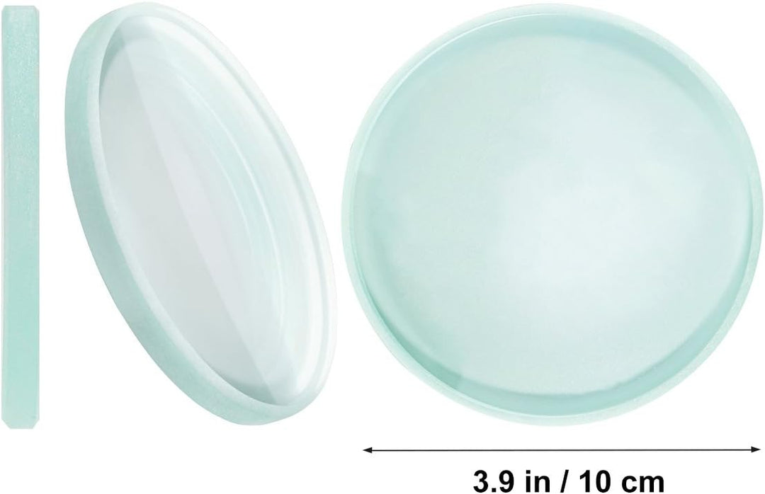 UEETEK Konkave Linse,300mm Brennweite,10cm Durchmesser Labore Doppelt Konkav Optische Linse Glaslins