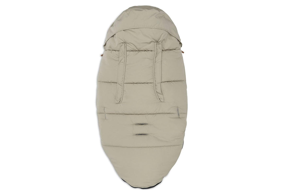 Jollein Fusssack Olive Green - Für Buggy und Kinderwagen - Für 3-Punkt- und 5-Punkt-Gurt - Mit Teddy