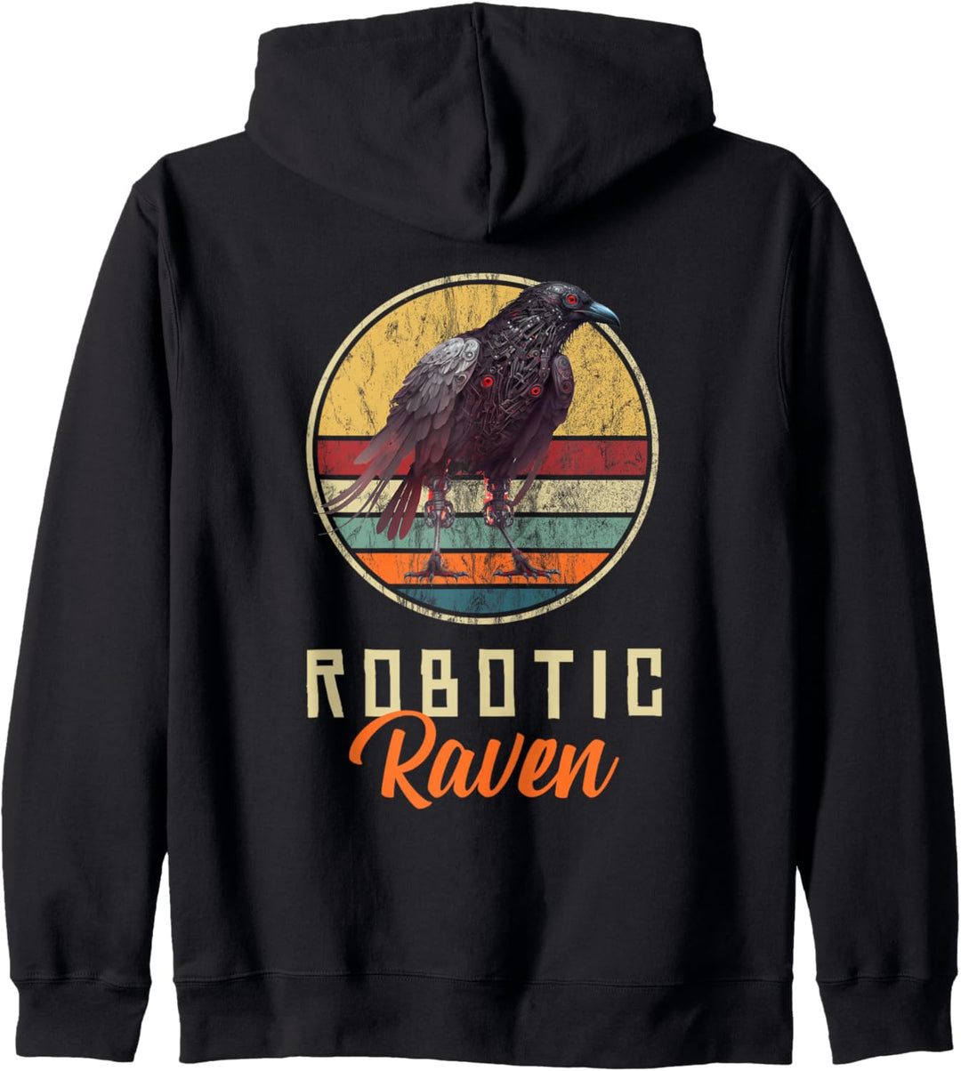 Robo Rabe Design Roboter Raben Outfit Spion Vogel Drohnen Kapuzenjacke