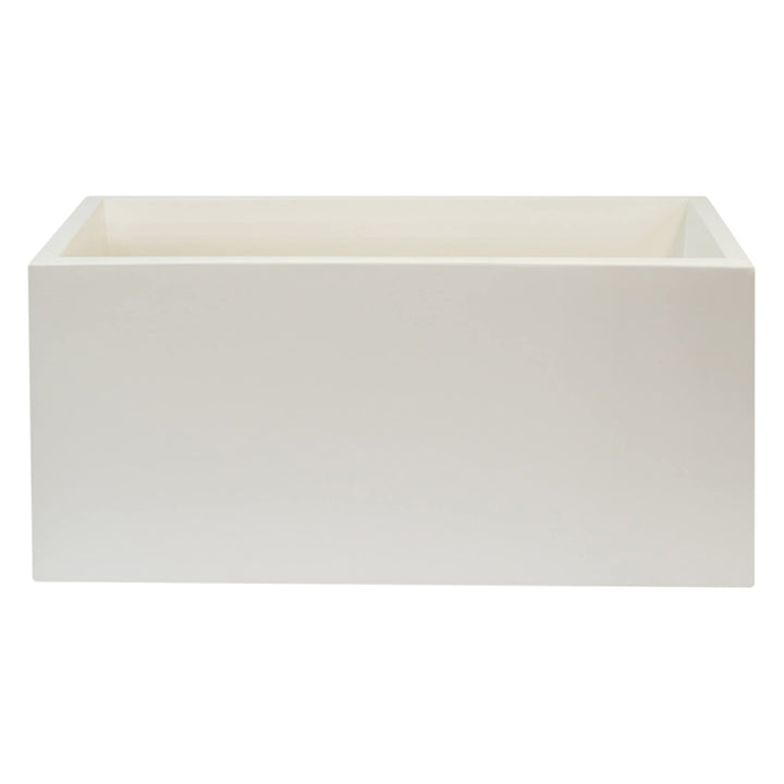 MACETERO DE POLIETILENO BLANCO 70X30X30 CM