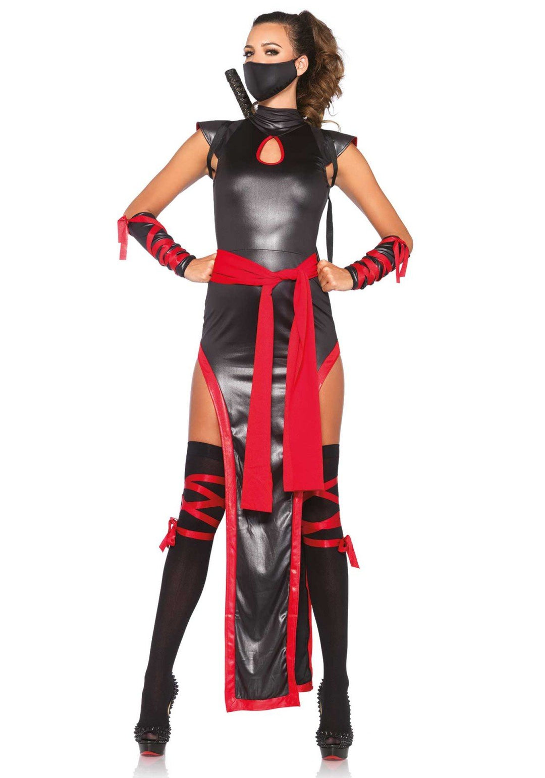 Leg Avenue 85400 - Schatten-Ninja-Damen kostüm Large (EUR 40), Large (EUR 40)
