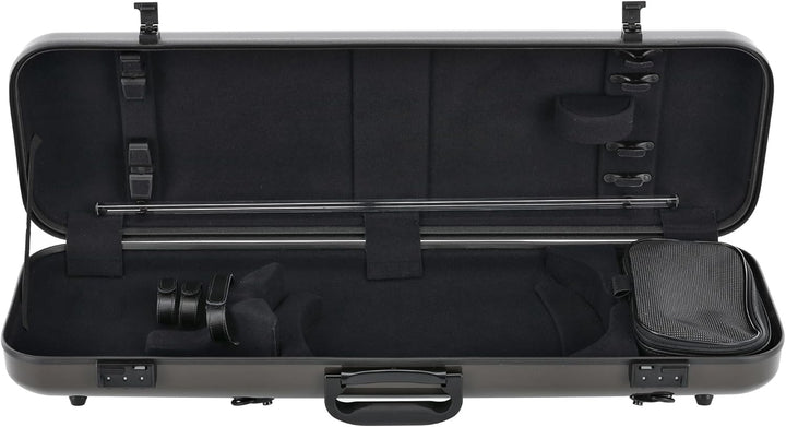 GEWA Violinkoffer AIR 2.1 braun hochglanz Made in Germany braun ohne zusätzlichen Seitengriff, braun