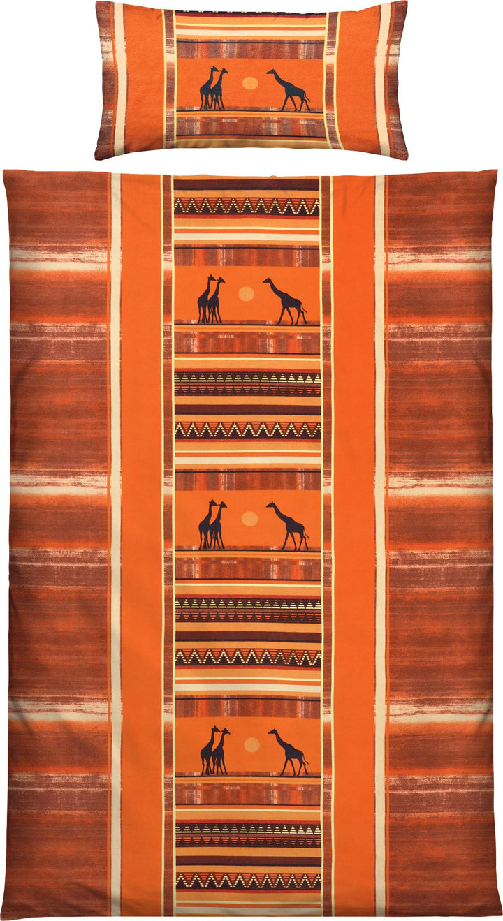 Erwin Müller Bettwäsche Feinflanell orange Grösse 135x200 cm (40x80 cm) 135x200 cm (40x80 cm) Orange