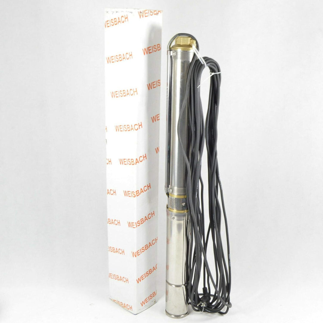 WEISBACH 3,5" Tiefbrunnenpumpe 4200L/h Typ 3,5SDM 2/12 7,3bar sandresistent