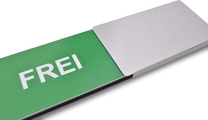 Frei/Besetzt-Schild "Style" - 175x50 mm - Design made in Germany - Hochwertig-gravierte Buchstaben -