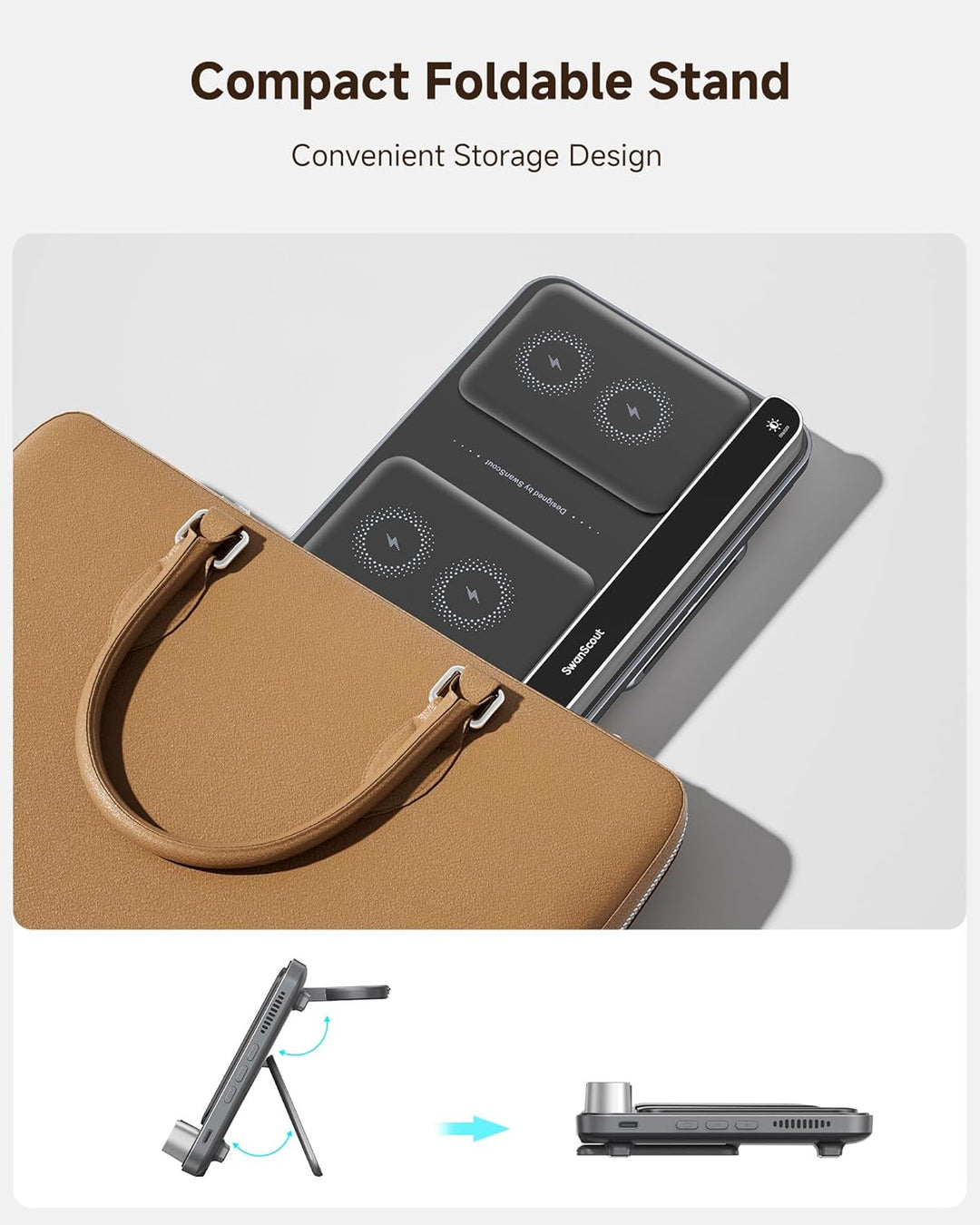 Dual Ladestation für iPhone 17/Air/16/15/14/13/12, Wireless Charger Induktive Ladestation für Apple