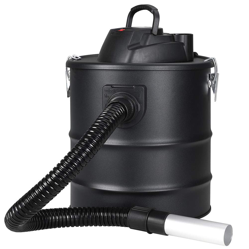 BAKAJI 2in1 Aschesauger 1200W Kaminsauger für Kamin - 20L Volumen - Saug- und Blasfunktion mit Hepaf