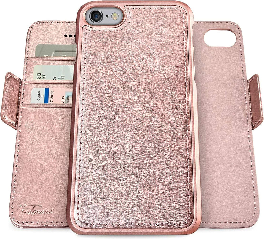Dreem Fibonacci 2in1 Handyhülle Flipcase für iPhone 6/6s | Magnetisches iPhone Case | TPU Etui Leder