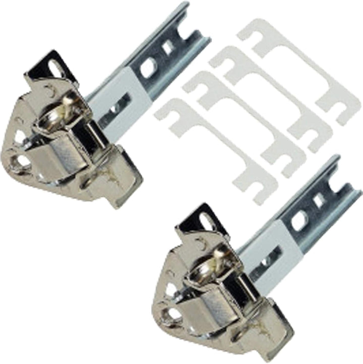 SPARES2GO Integriertes Türscharnier-Set, kompatibel mit De Dietrich Kühlschrank / Gefrierschrank (2