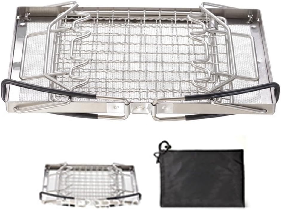 Camp Herd Toaster, Tragbarer Faltbarer Campingkocher Toaster, Blech Brot Toaster für BBQ Party Outdo