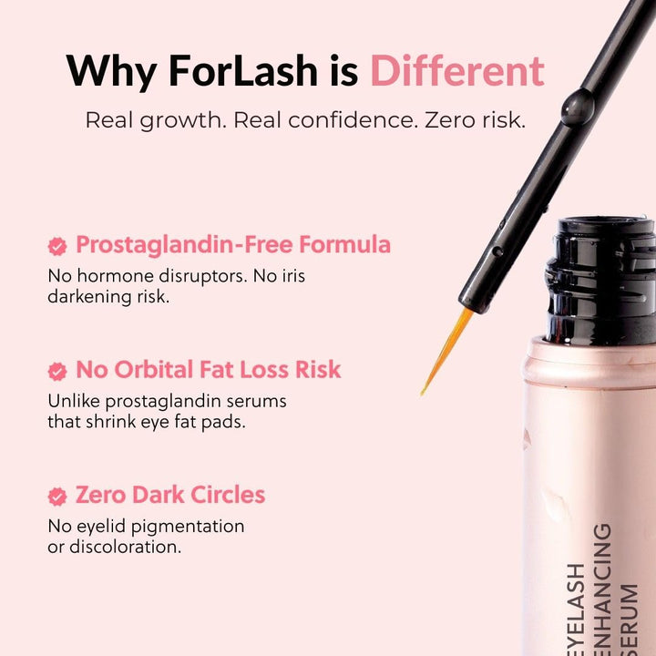 ForChics ForLash Eyelash Growth Serum - Enhancement Lash Booster For Fuller, Thicker, and Longer Eye