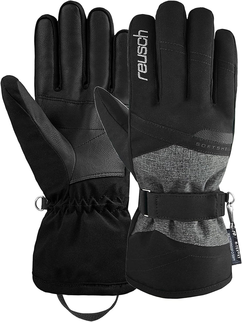 Reusch Damen Fingerhandschuhe Hellen R-TEX XT 7721 Black/Black Melange 8, 7721 Black/Black Melange 8