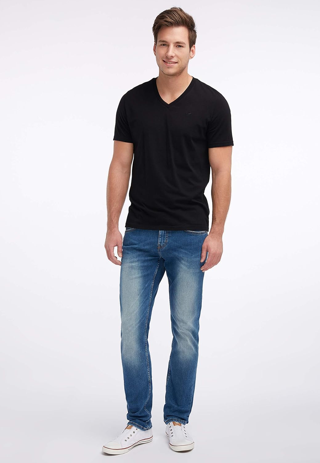 MUSTANG Herren Jeans Hose Oregon Tapered 28W / 32L Blau, 28W / 32L Blau