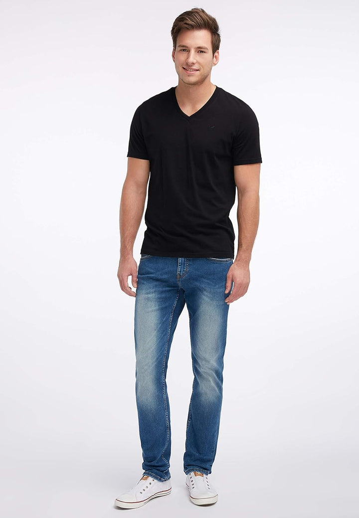 MUSTANG Herren Jeans Hose Oregon Tapered 28W / 32L Blau, 28W / 32L Blau