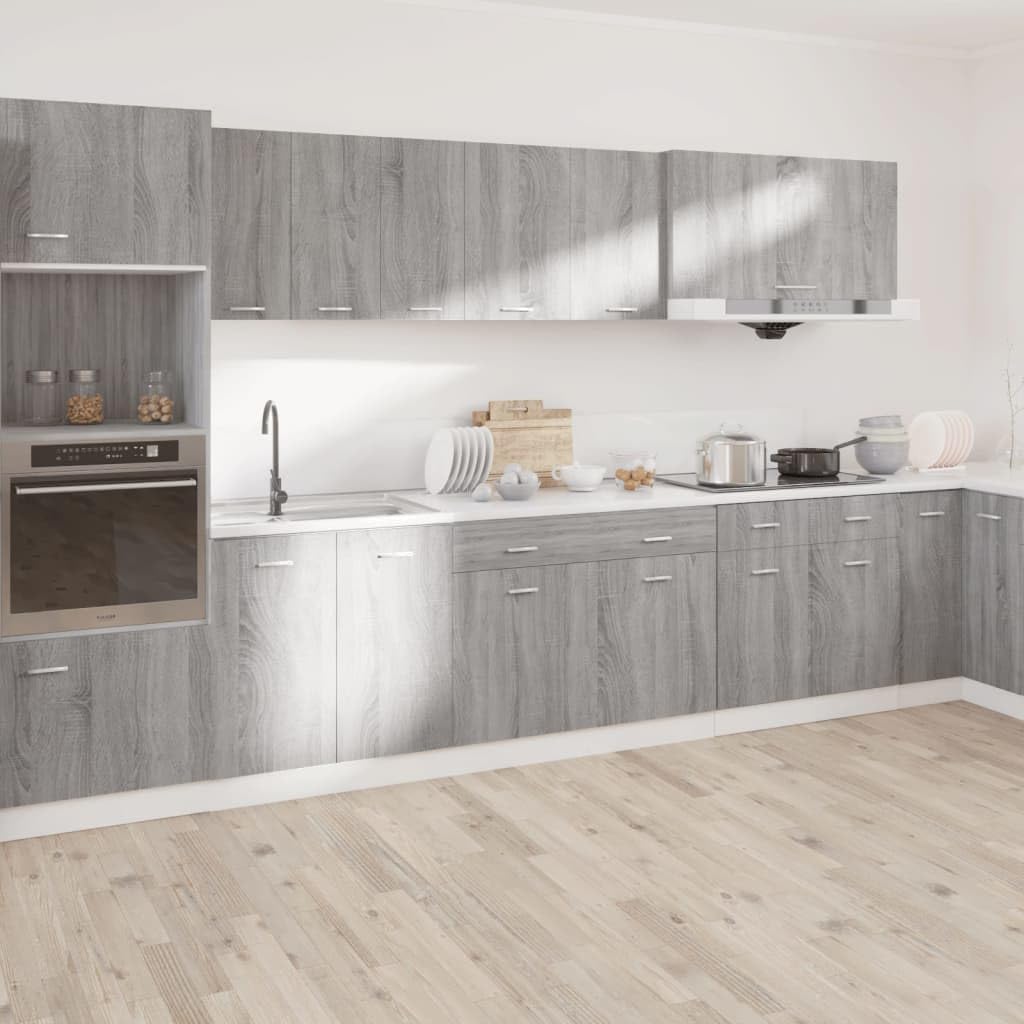 vidaXL Unterschrank mit Schublade Grau Sonoma 50x46x81,5 cm