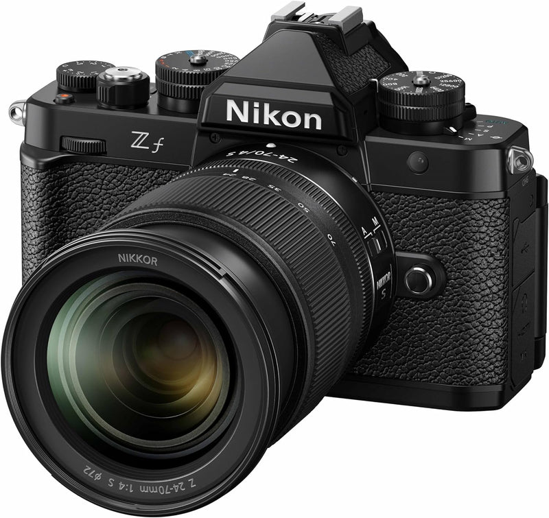 Nikon Z f Kit 24-70mm 1:4 S Vollformatkamera, 24.4MP, 4k Video, Pixel Shift, Gehäuse mit Magnesiumle