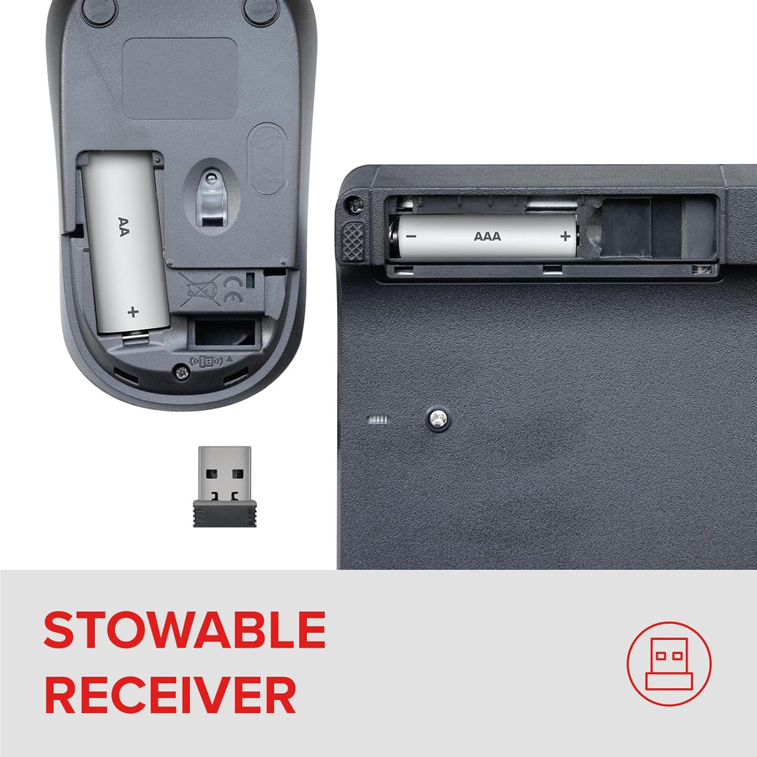 Speedlink SIGNIUM Deskset - USB Wireless Tastatur Maus Set Kabellos Deutsch QWERTZ Layout, Batterieb