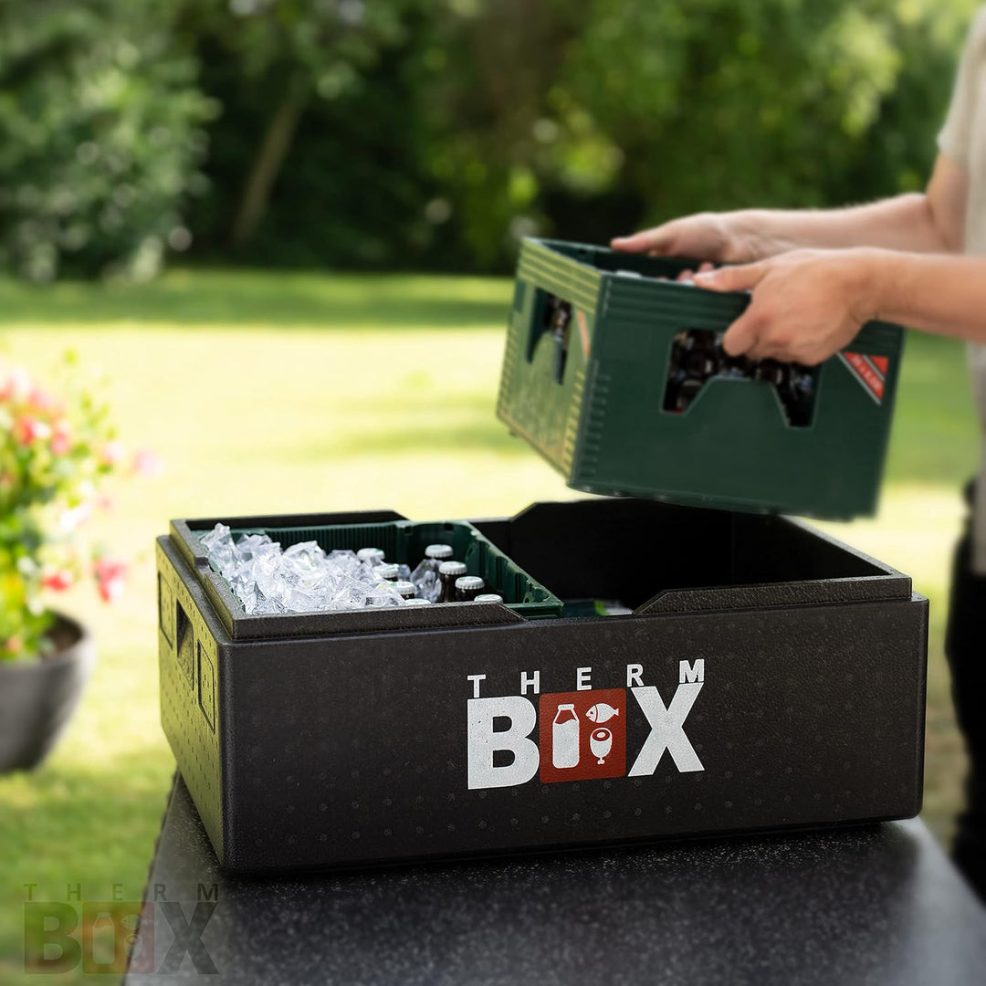 THERM BOX Profibox B53 für E2 Kisten 53 Liter Innen: 62,5x42,5x22cm Styroporbox Thermobox Warmhalteb