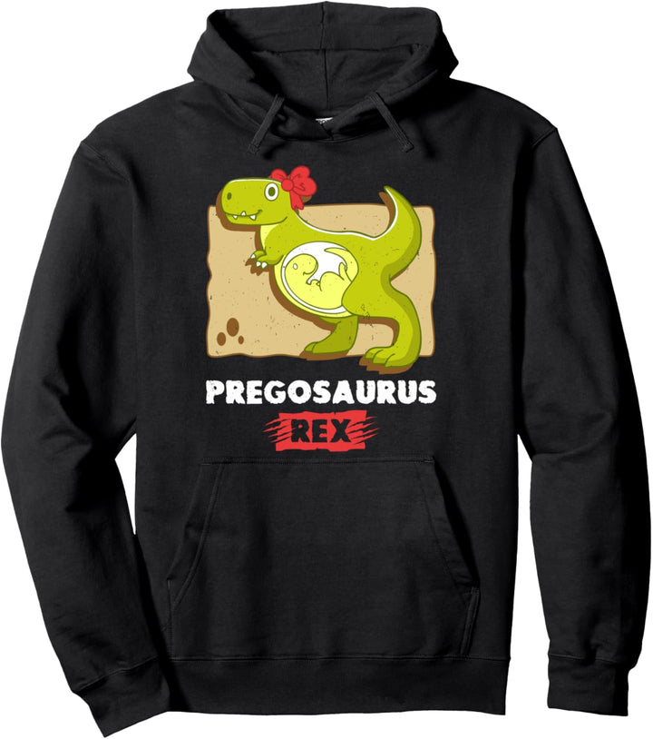 Pregosaurus Rex Dinosaurier Schwanger T-Rex Mutter Dino Mama Pullover Hoodie
