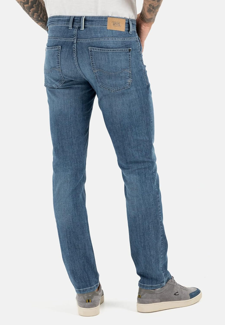 camel active Herren Relaxed Fit fleXXXactive® Jeans 31W / 32L Blau, 31W / 32L Blau