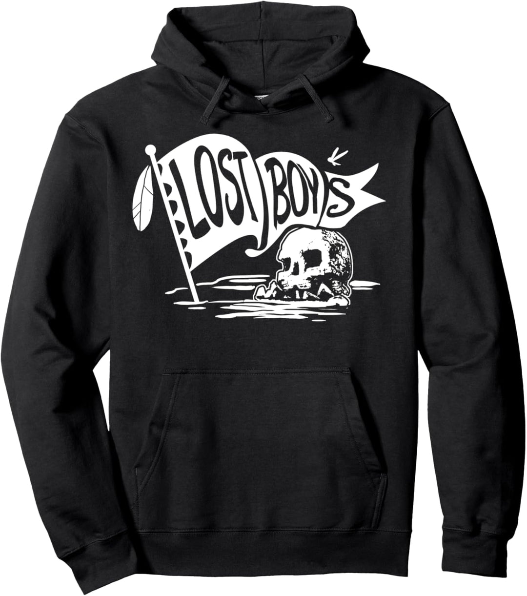 Disney Peter Pan Skull Rock Lost Boys Flag Pullover Hoodie