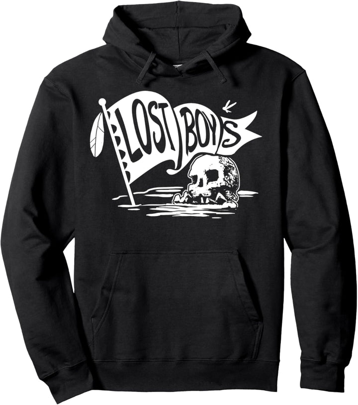 Disney Peter Pan Skull Rock Lost Boys Flag Pullover Hoodie