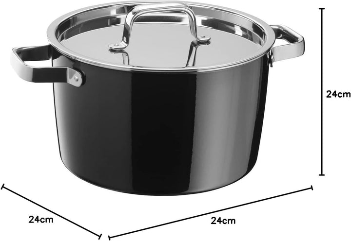 WMF Fusiontec Aromatic Kochtopf gross 24cm, Deckel mit Kondensationsnoppen, Fleischtopf Induktion 6,