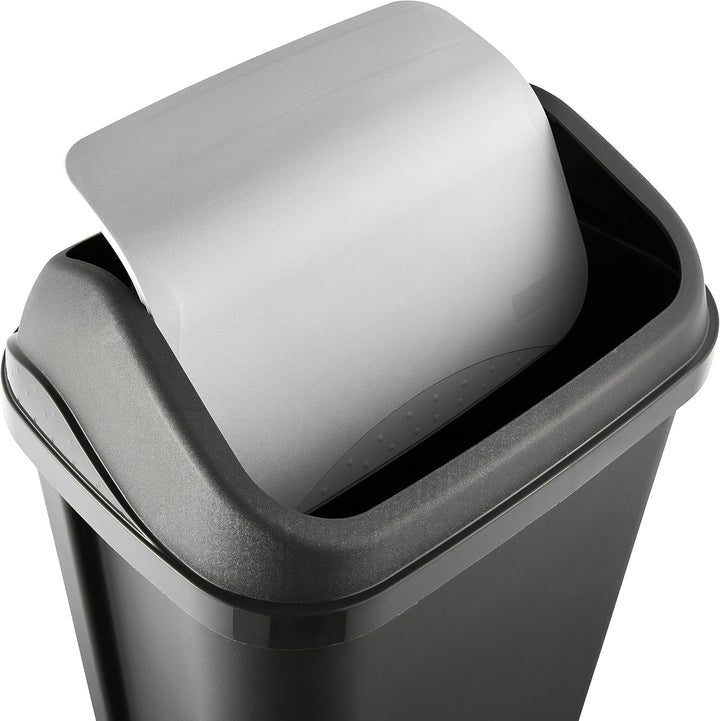 keeeper Mülleimer mit Schwingdeckel, 50 l, Swantje, Graphit-Grau 50 L Graphit, 50 L Graphit