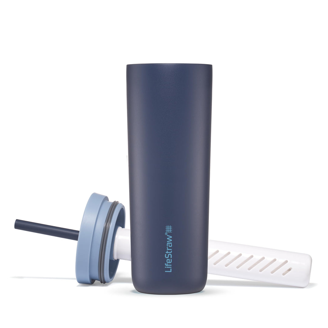 LifeStraw Go Series Tumbler 18oz Stainless Steel Aegean Sea, Aegean Sea