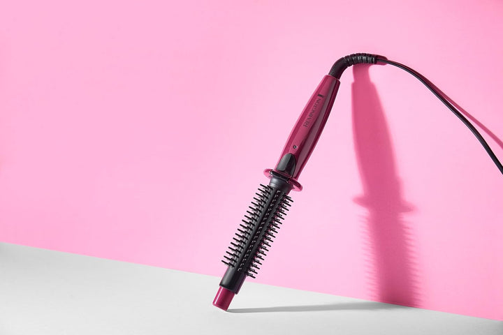 Remington heisse Rundbürste mit Dampf-System CB4N für Wellen, Locken und Volumen, pink/schwarz , 1er