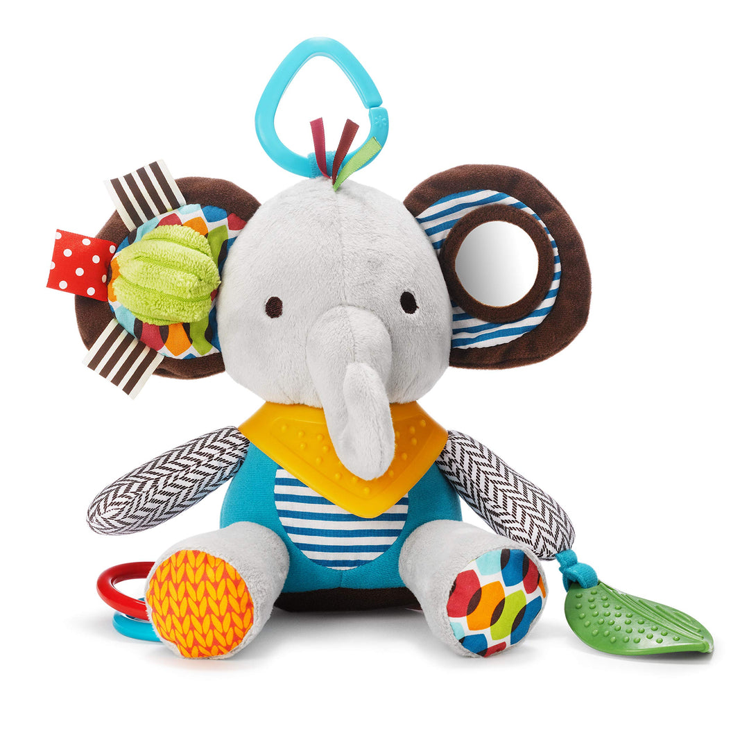 Skip Hop Bandana Buddies Aktivitätsspielzeug, Plüschtier für Babys und Kinder, mehrfarbig, Elefant E
