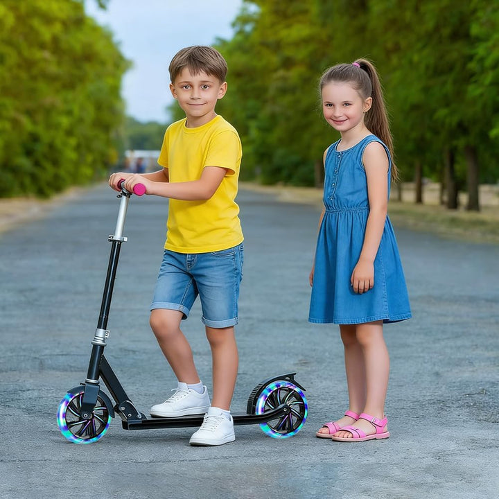 2 Stück 200x40mm Scooter Rollen, Ersatzreifen ScooterRäder mit ABEC-9 Lager, Anti-Rutsch Roller Räde