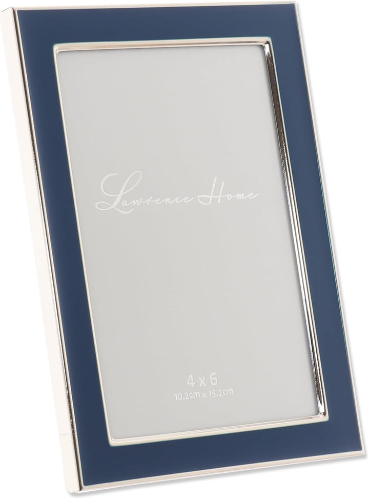 Lawrence Frames Emaille-Bilderrahmen, 10 x 15 cm, Marineblau blau 4x6, blau 4x6