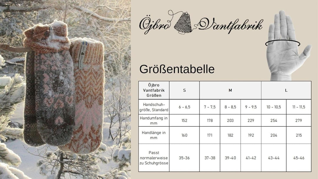 ÖJBRO VANTFABRIK Handy Handschuhe 4 Lagen 100% Merinowolle versch. Modelle, Grösse S-L (6-11) Touchs