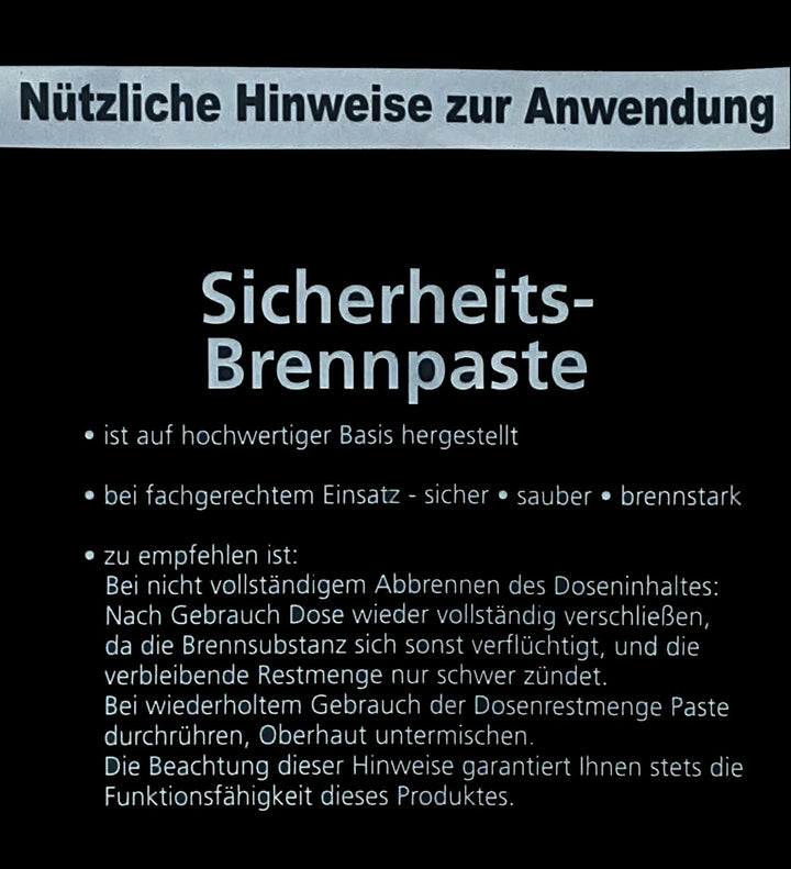 Gastro-Bedarf-Gutheil 12 x Sicherheitsbrennpaste Qualitätsprodukt Fire Paste Brennpaste Brenngel für
