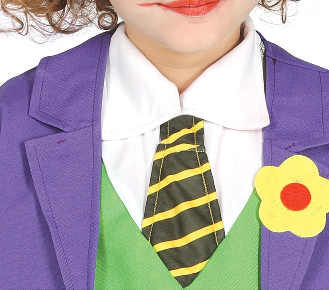 FIESTAS GUIRCA Crazy Narr Halloween Kostüm Kinder – Lila Comics Bösewicht Kostüm – Halloween-Kostüm