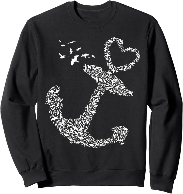 Segeln Seeseite Skipper Anker Boot Segler Kapitän Segelboot Sweatshirt