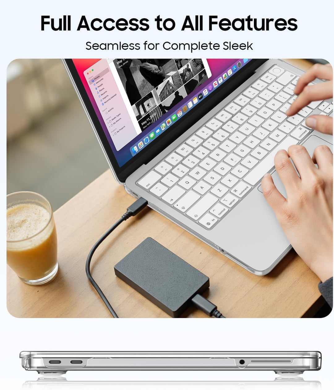 Fintie Hülle Kompatibel mit MacBook Neo 13 Zoll A3404 mit A18 Pro Chip 2026, Ultradünne Hartschale S