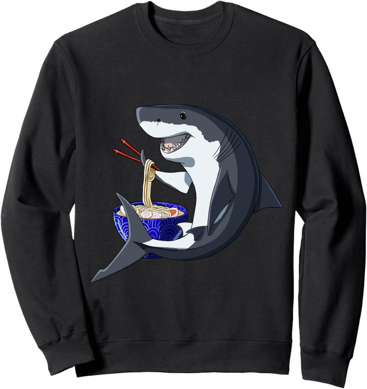 Kawaii Anime Hai Ramen Nudeln Hai Fisch Sweatshirt