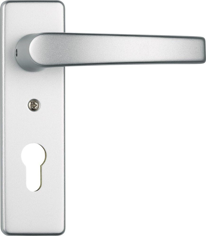 ABUS Tür-Schutzbeschlag KKZS700 F1 aluminium mit Zylinderschutz 20355 Wechselgarnitur F1 Aluminium,