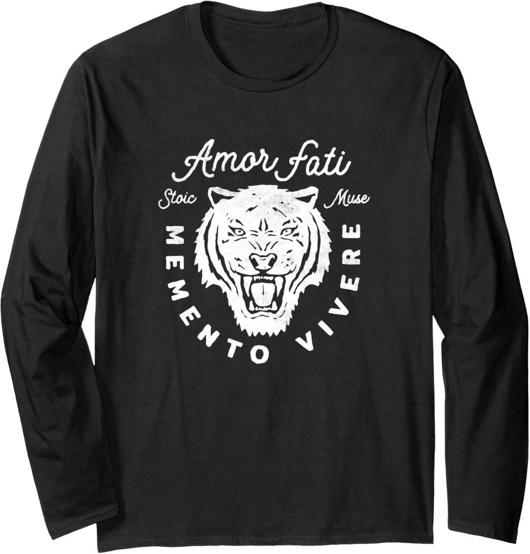 Stoisches Zitat | Amor Fati Langarmshirt