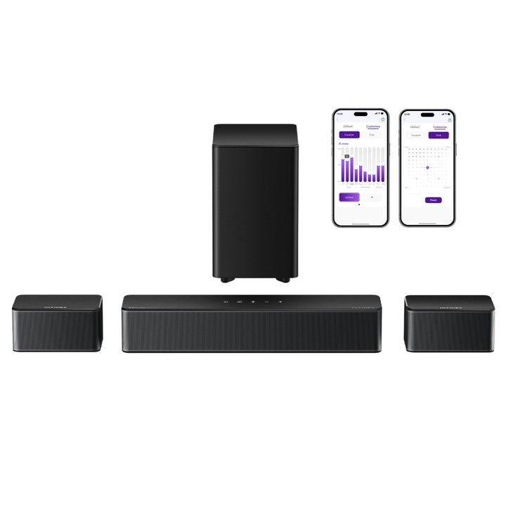 ULTIMEA 5.1 Dolby Atmos Soundbar, 3D Surround Sound System, Soundbar für TV Geräte mit Subwoofer, 2