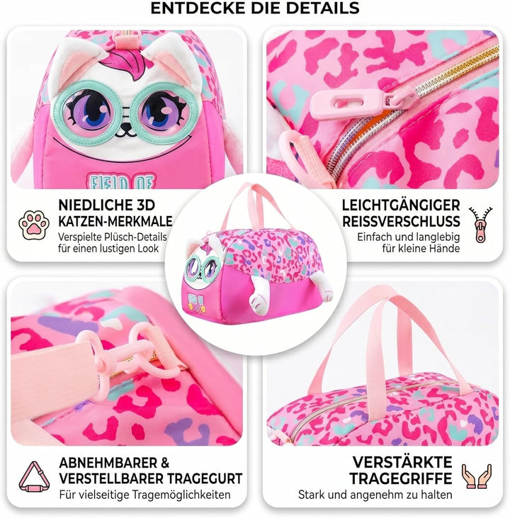 Sporttasche Kinder Schwimmtasche Jungen Mädchen Wasserdicht Badetasche Weekender Reisetasche Niedlic