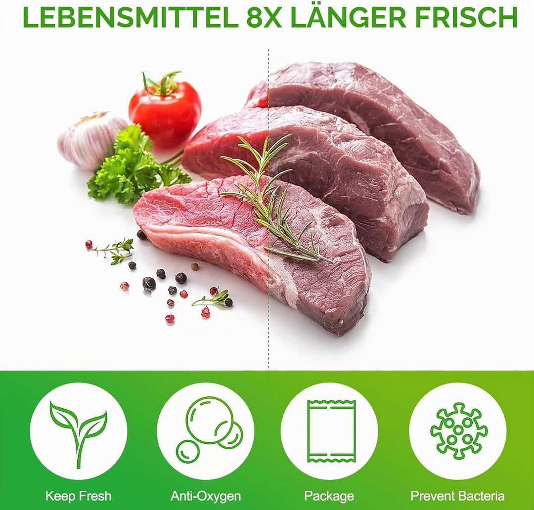 Trintion Vakuumierbeutel, 200 Beutel 20x30cm Vakuumbeutel für alle Vakuumierer &amp; Lebensmittel Vakuum